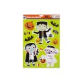 Αυτοκόλλητα παραθύρου Halloween με Glitter σε 2 σχέδια.