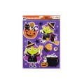 Αυτοκόλλητα παραθύρου Halloween με Glitter σε 2 σχέδια.
