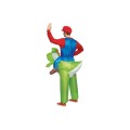 Στολή Ενηλίκων Mario Riding Yoshi Φουσκωτή
