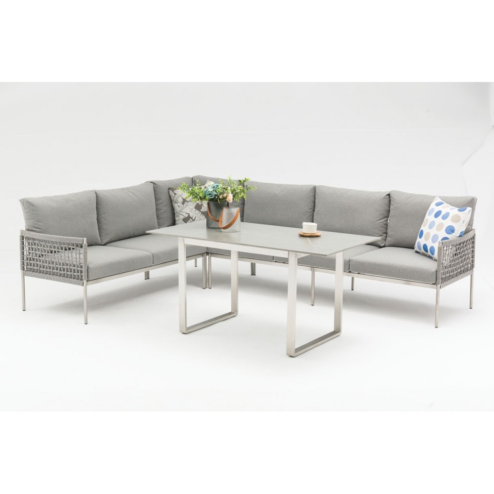 Σαλόνι Suri set 4τμχ Stainless steel