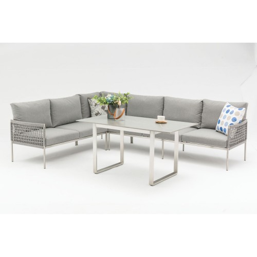 Σαλόνι Suri set 4τμχ Stainless steel Σαλόνι Suri set 4τμχ Stainless steel