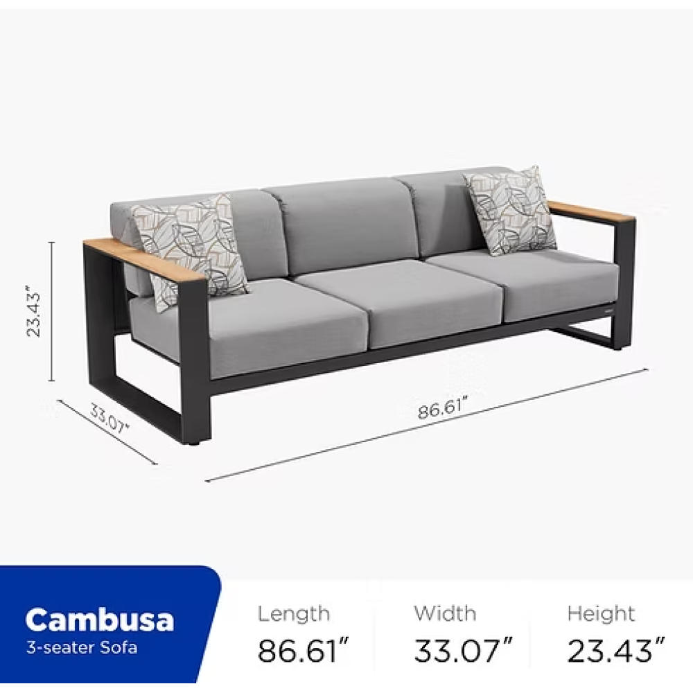 Cambusa-3* Lounge Set σαλόνι κήπου αλουμινίου