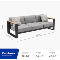 Cambusa-3* Lounge Set σαλόνι κήπου αλουμινίου