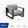 Cambusa-3* Lounge Set σαλόνι κήπου αλουμινίου