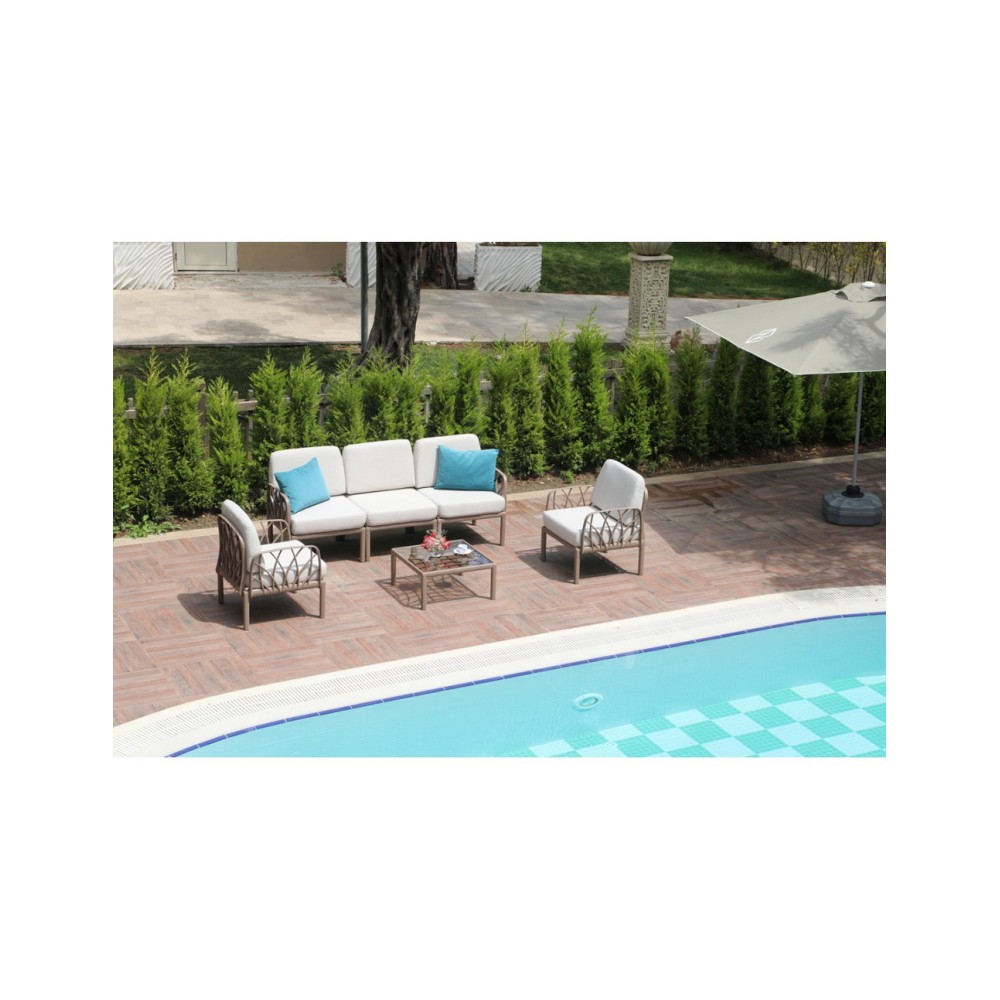 Σετ σαλόνι Garda III polypropylene fiber glass 4 τεμάχια