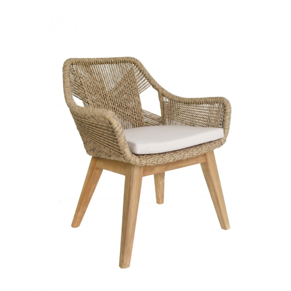 Πολυθρόνα Barbara από φυσικό Rattan