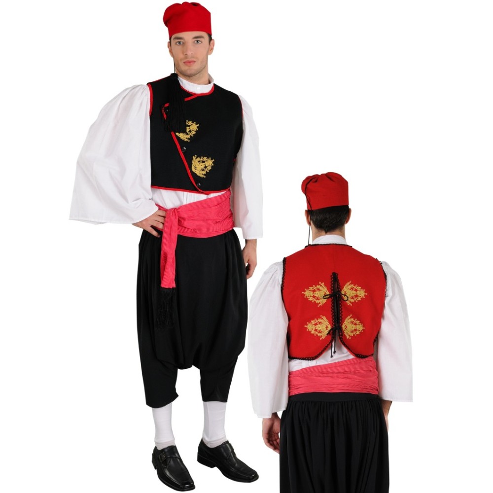 Παραδοσιακή Φορεσιά Κυκλαδίτης με Κέντημα