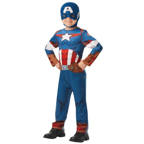 Στολή Captain America Deluxe για αγόρια Στολή Captain America Deluxe για αγόρια