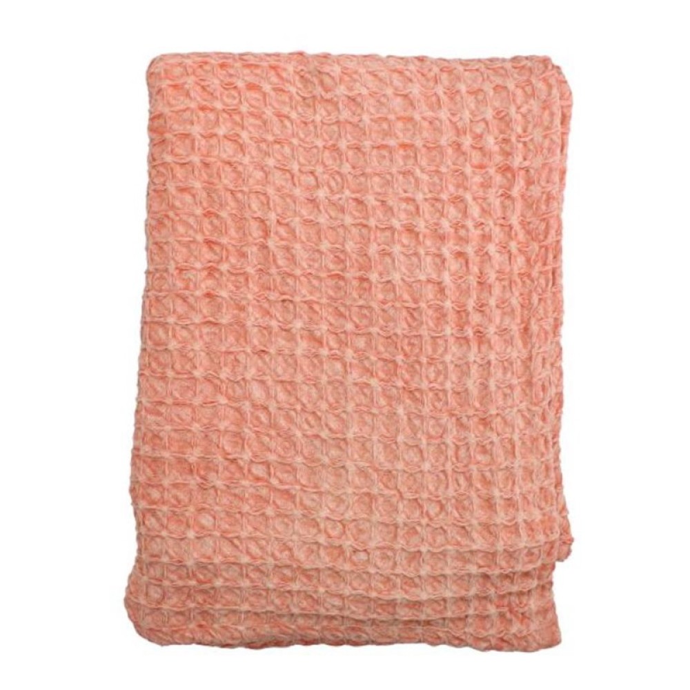 Ριχτάρι πικέ cotton κοραλί 130x170cm Ριχτάρι πικέ cotton κοραλί 130x170cm