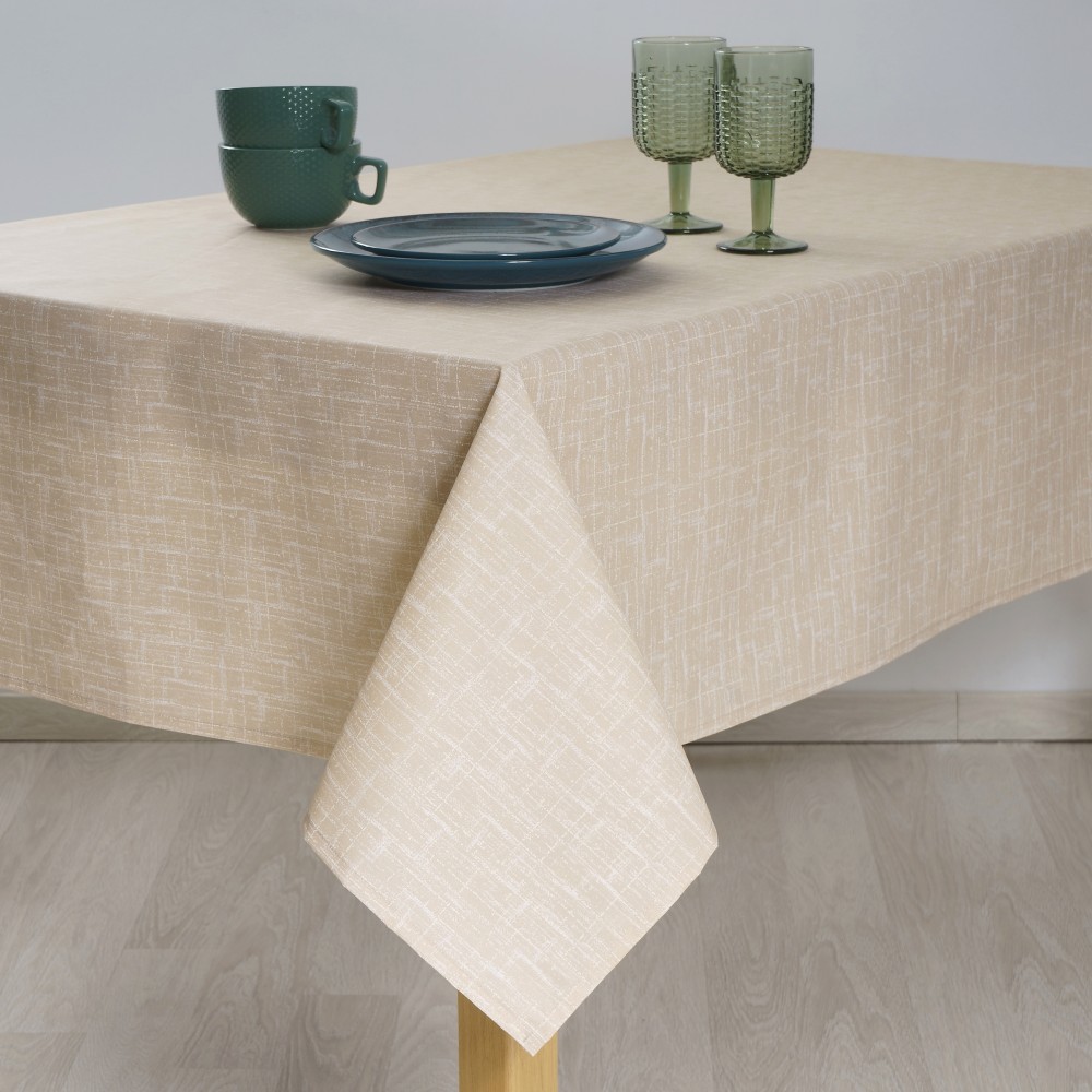 Τραπεζομάντηλο 135x220 αλέκιαστο μπεζ