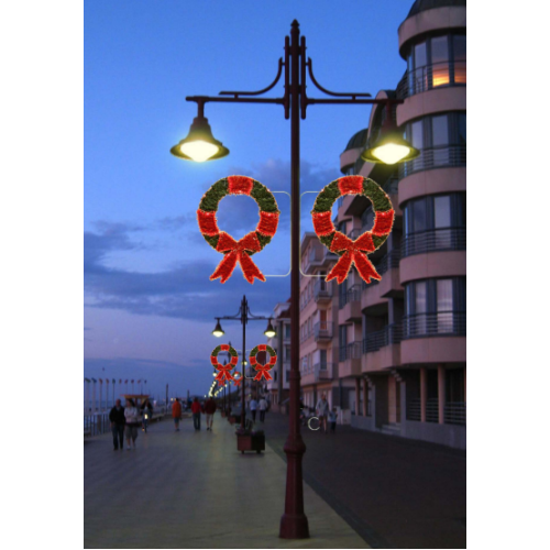 Φωτοσχέδιο 1.23x93cm led στεφάνι με φιόγκο κόκκινο Φωτοσχέδιο 1.23x93cm led στεφάνι με φιόγκο κόκκινο