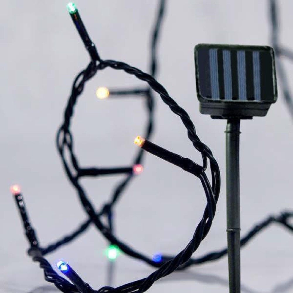 Λαμπάκια 96 led με ηλιακό συλλέκτη πολύχρωμο φως