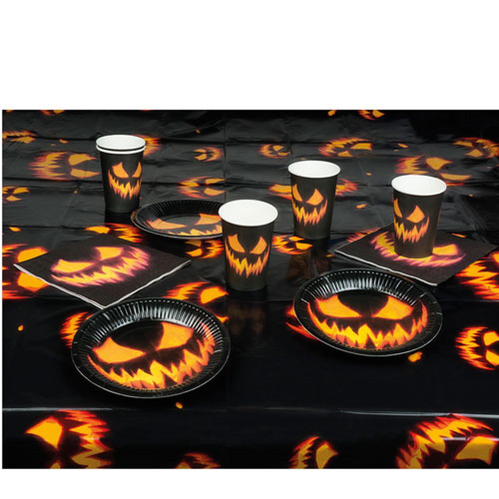 Σετ πάρτυ Halloween κολοκύθα μαύρο