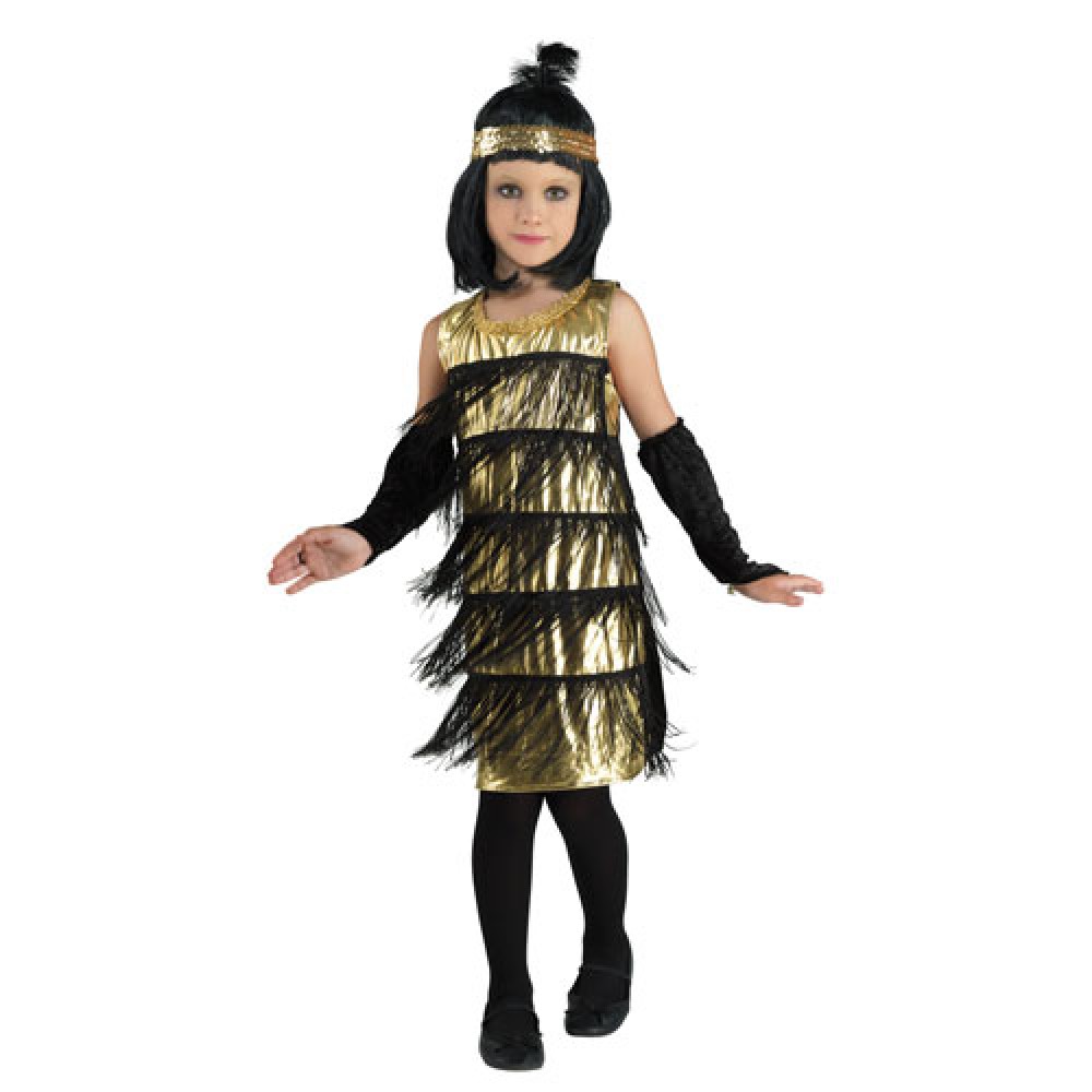 Στολή Τσάρλεστον χρυσό Gold Flapper Στολή Τσάρλεστον χρυσό Gold Flapper