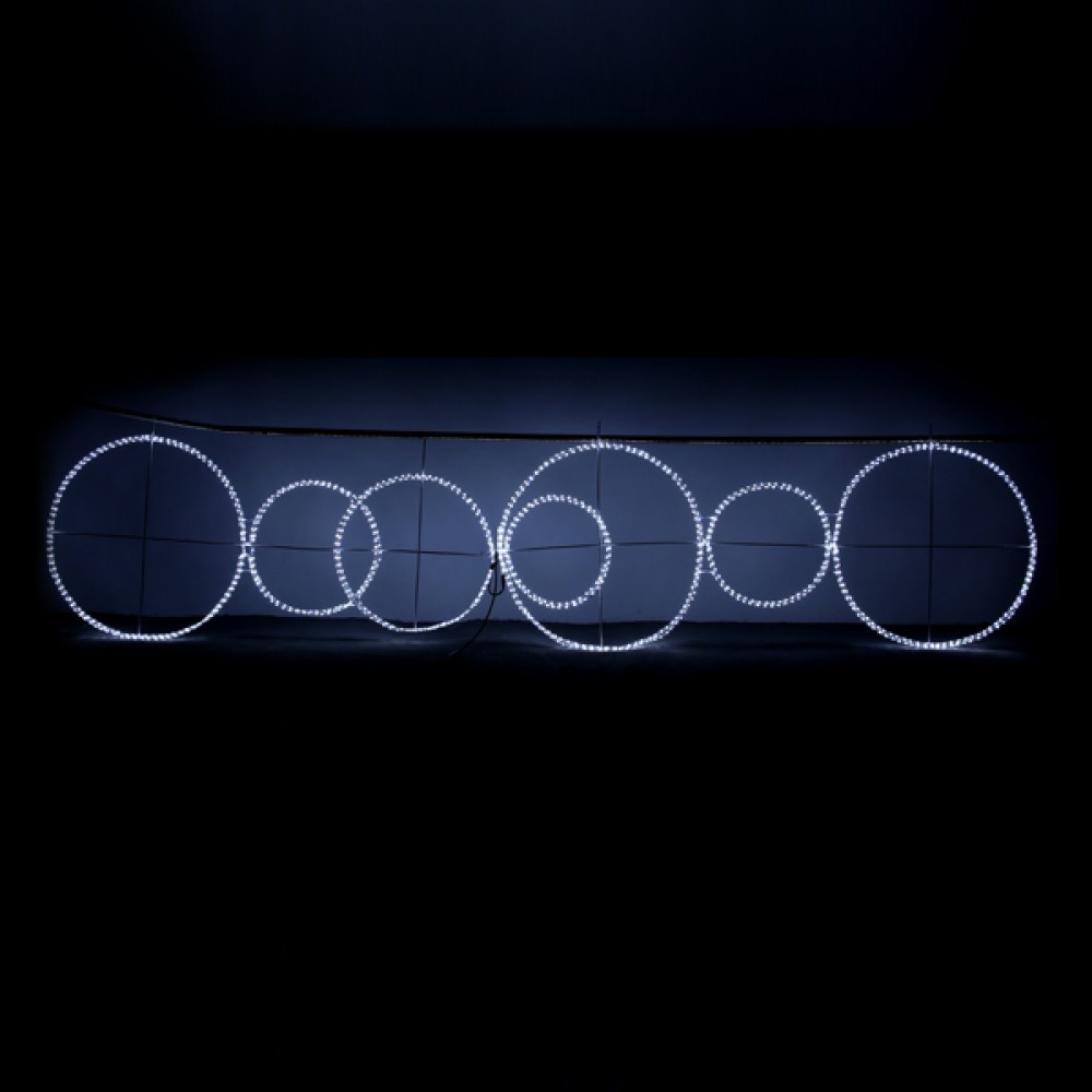 Φωτοσχέδιο 400x100εκ led δακτύλιοι με λευκή φωτοσωλήνα Φωτοσχέδιο 400x100εκ led δακτύλιοι με λευκή φωτοσωλήνα