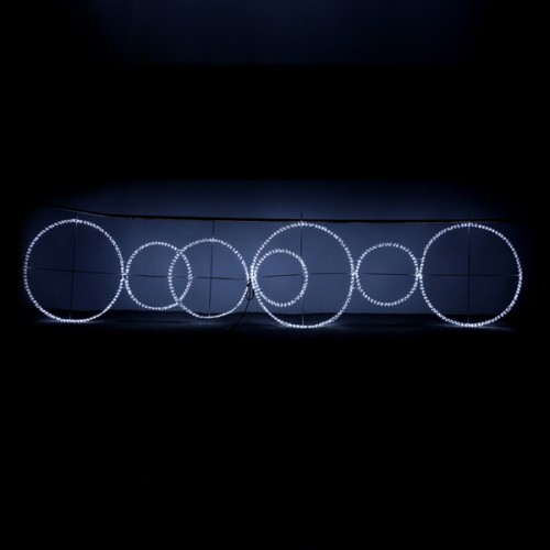 Φωτοσχέδιο 400x100εκ led δακτύλιοι με λευκή φωτοσωλήνα Φωτοσχέδιο 400x100εκ led δακτύλιοι με λευκή φωτοσωλήνα