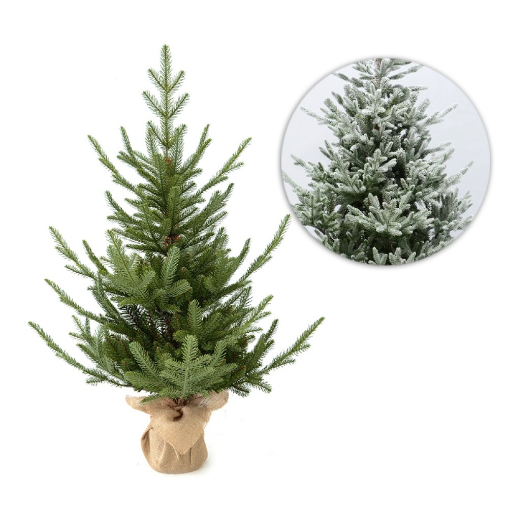 Δεντράκι Noble Plastic έλατο με χιόνι 100cm Δεντράκι Noble Plastic έλατο με χιόνι 100cm