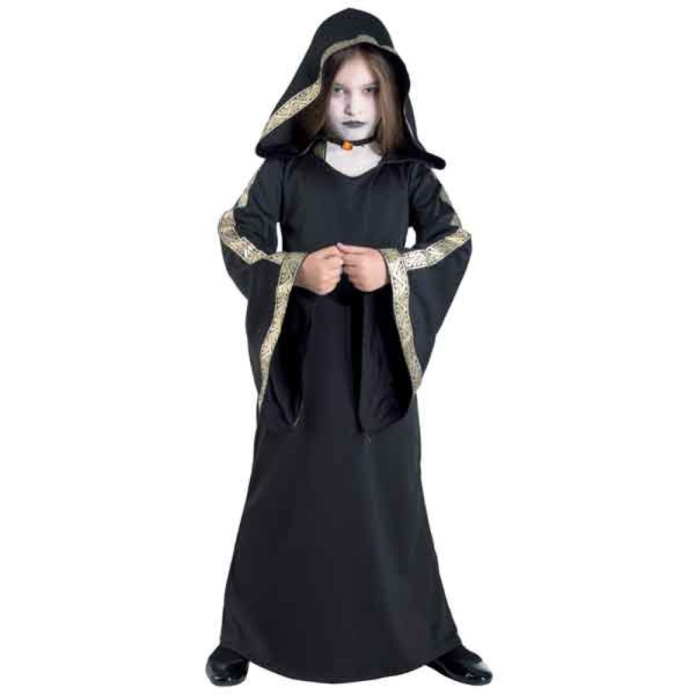Gothic Queen στολή Γκόθικ για κορίτσια με κουκούλα Gothic Queen στολή Γκόθικ για κορίτσια με κουκούλα