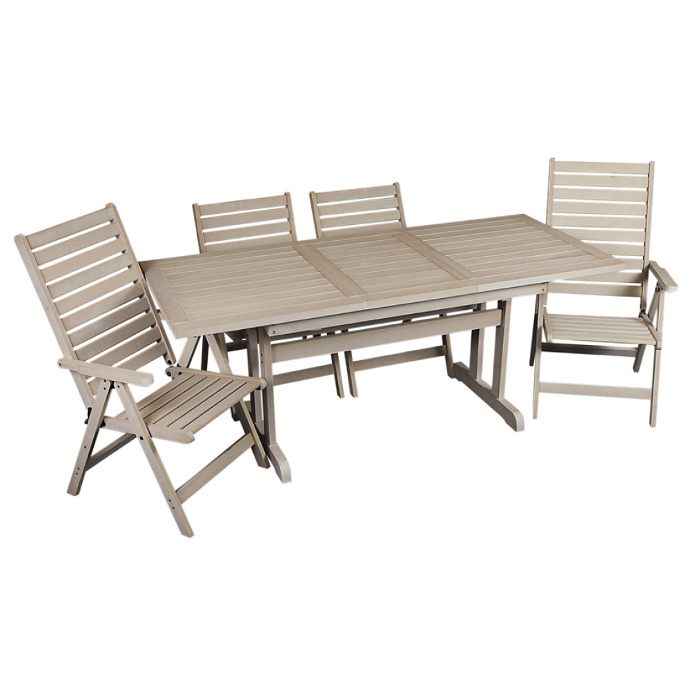 Τραπέζι κήπου 145x85~195cm επεκτεινόμενο από ξύλο οξιάς καρυδί Τραπέζι κήπου 145x85~195cm επεκτεινόμενο από ξύλο οξιάς καρυδί