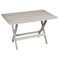 Τραπέζι κήπου 120x75cm οξιάς με πλαίσιο πτυσσόμενο λευκό Τραπέζι κήπου 120x75cm οξιάς με πλαίσιο πτυσσόμενο λευκό