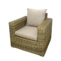Isabella σαλόνι κήπου wicker σε φυσικό χρώμα σετ 4 τεμάχια Isabella σαλόνι κήπου wicker σε φυσικό χρώμα σετ 4 τεμάχια