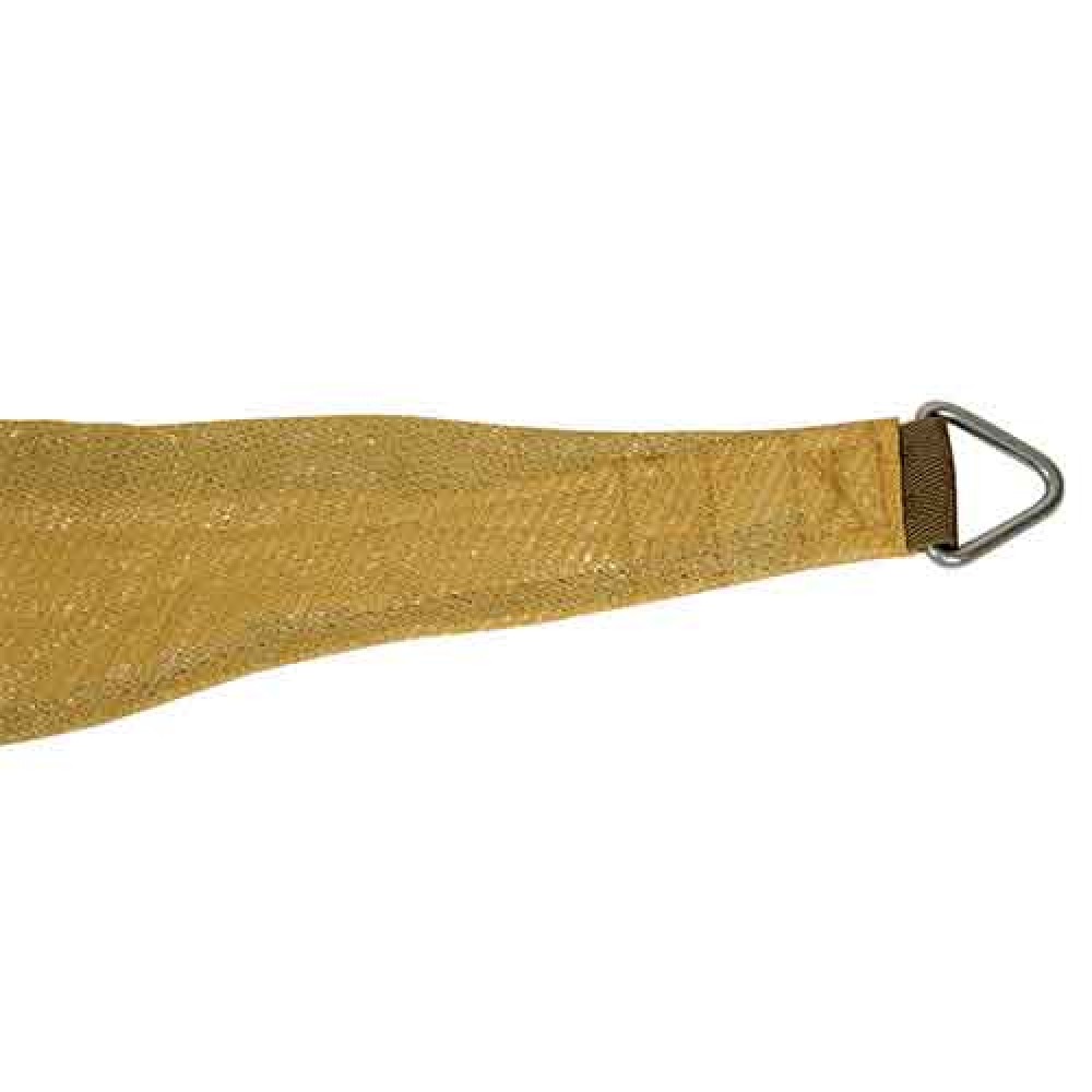 Πανί σκίασης 350x350x350cm τριγωνικό διάτρητο σε μπεζ χρώμα