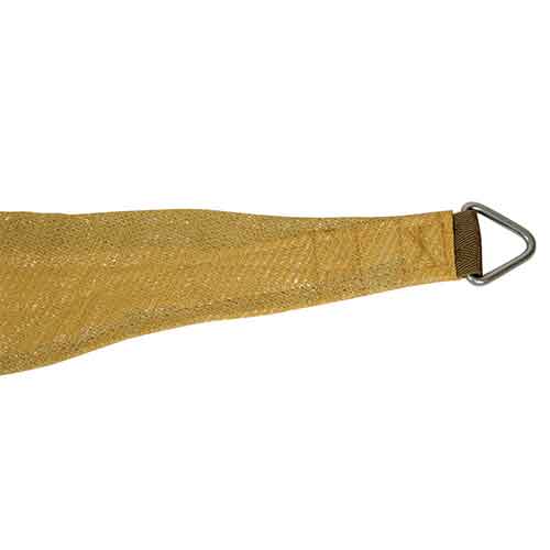 Πανί σκίασης 350x350x350cm τριγωνικό διάτρητο σε μπεζ χρώμα