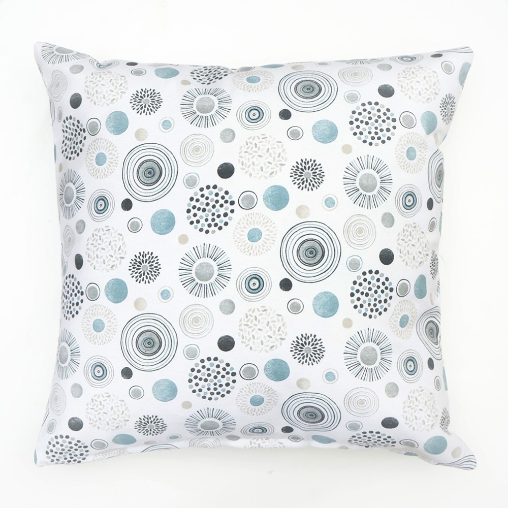 Μαξιλαροθήκη 45x45 Blue με κύκλους