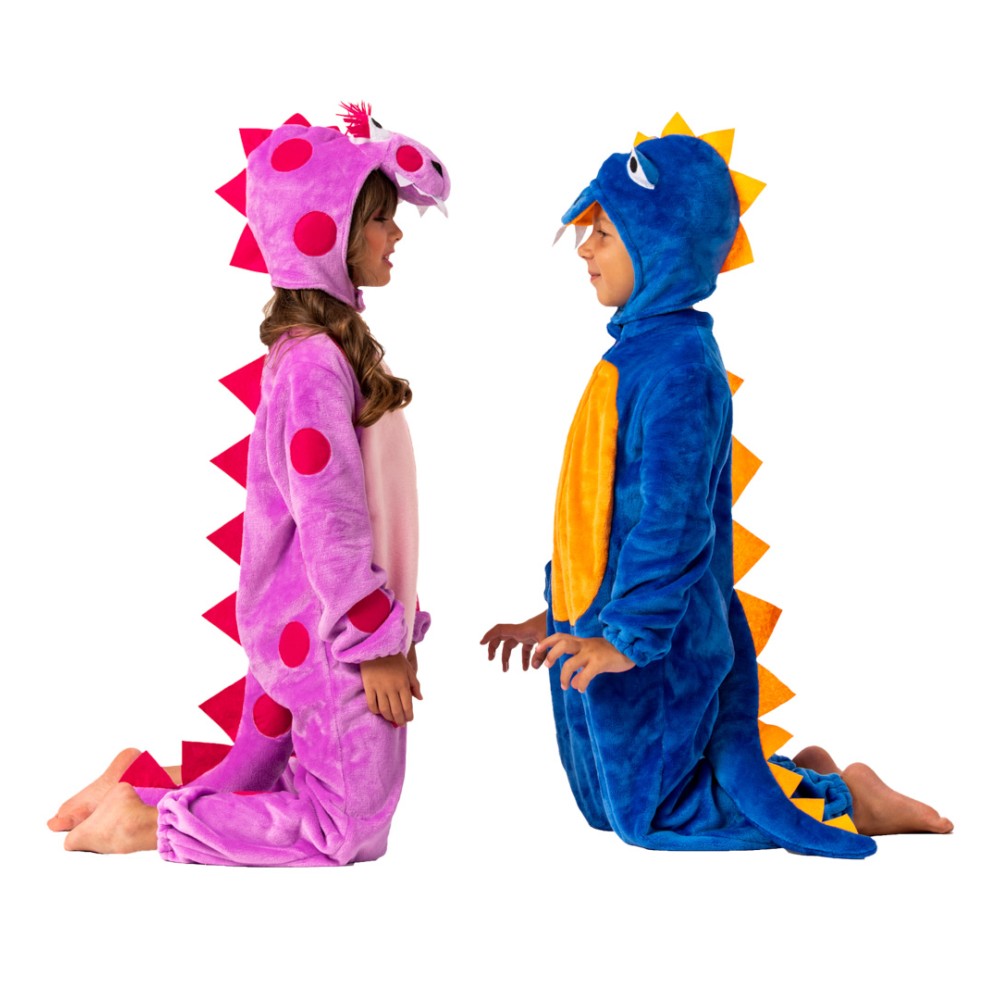 Στολή Dino ροζ για κορίτσια ολόσωμη φόρμα Στολή Dino ροζ για κορίτσια ολόσωμη φόρμα