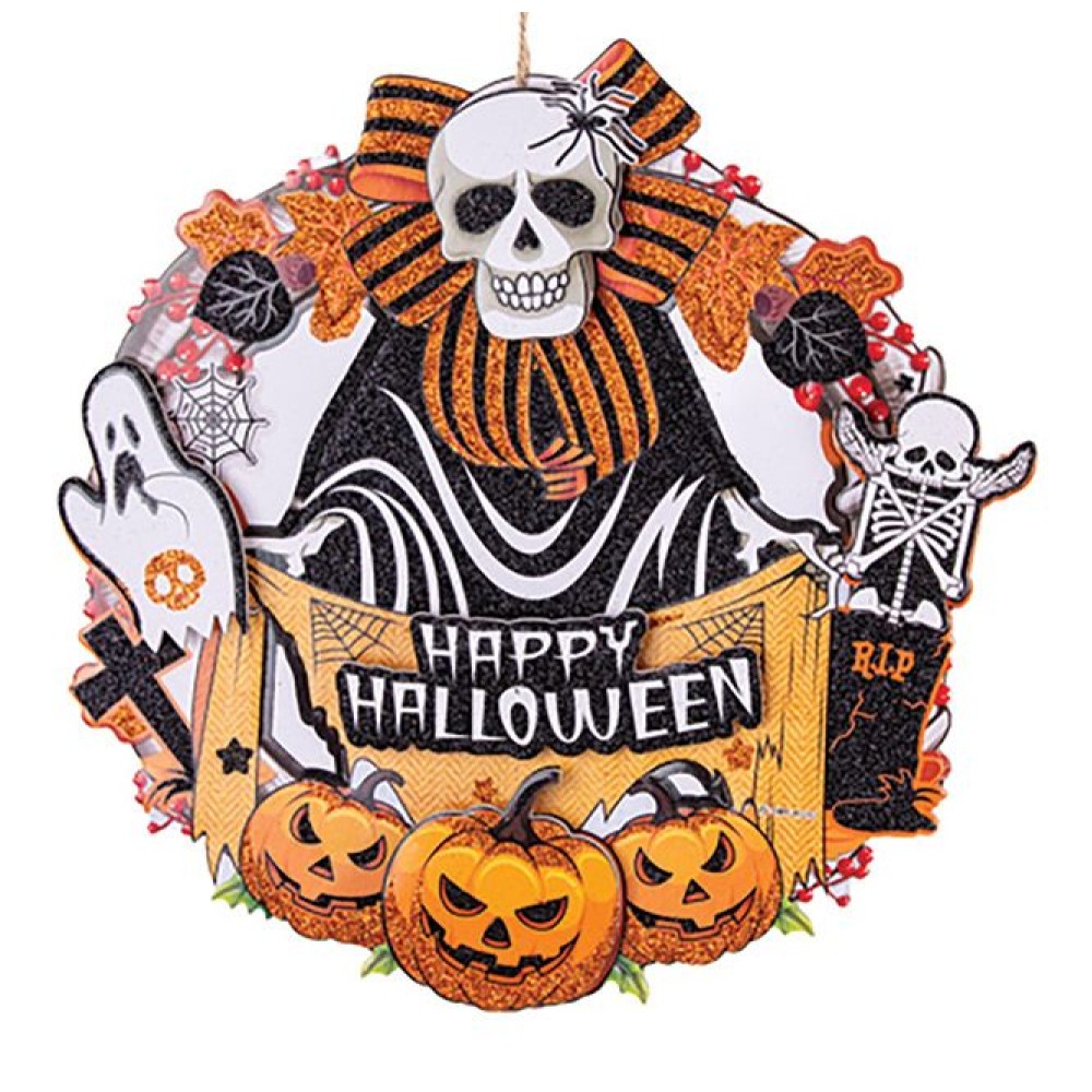 Διακοσμητικά Στεφάνια Halloween 3D 4σχέδια Διακοσμητικά Στεφάνια Halloween 3D 4σχέδια