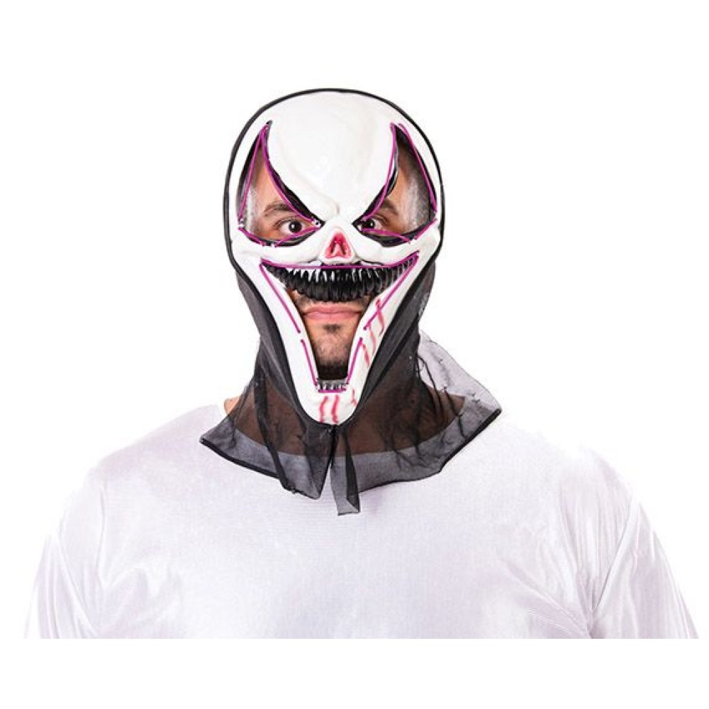 Αποκριάτικο Αξεσουάρ Μάσκα Τρόμου Ghost face Με Φως 36cm. Αποκριάτικο Αξεσουάρ Μάσκα Τρόμου Ghost face Με Φως 36cm.