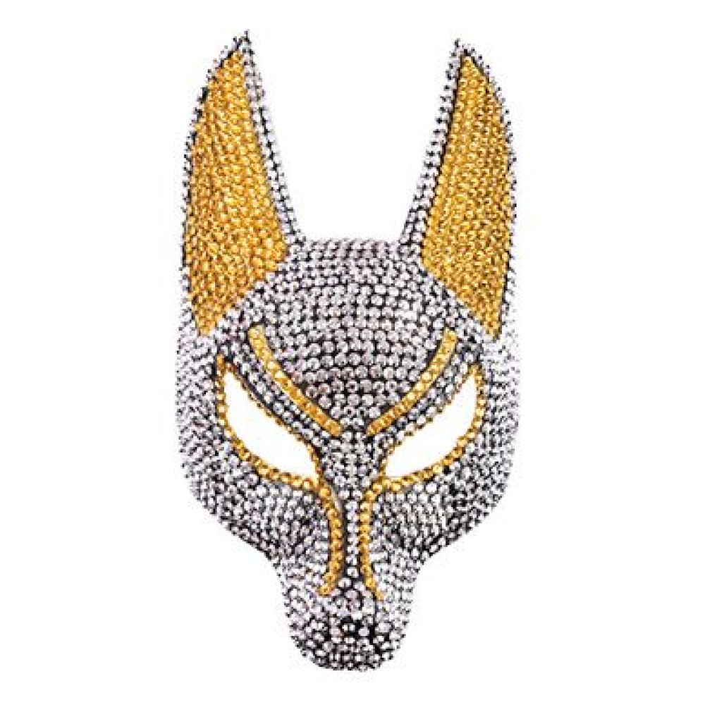 Μάσκα Wolf Με Στρας 34cm