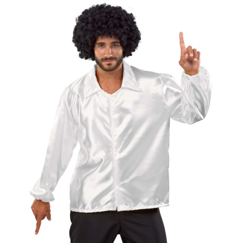 Disco πουκάμισο σε λευκή απόχρωση (One Size) Disco πουκάμισο σε λευκή απόχρωση (One Size)
