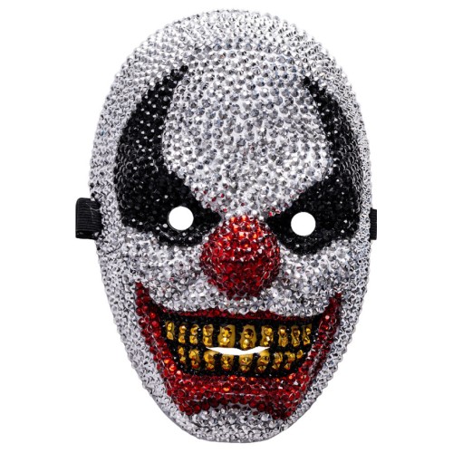 Μάσκα Clown Τρόμου Με Στρας Deluxe Μάσκα Clown Τρόμου Με Στρας Deluxe