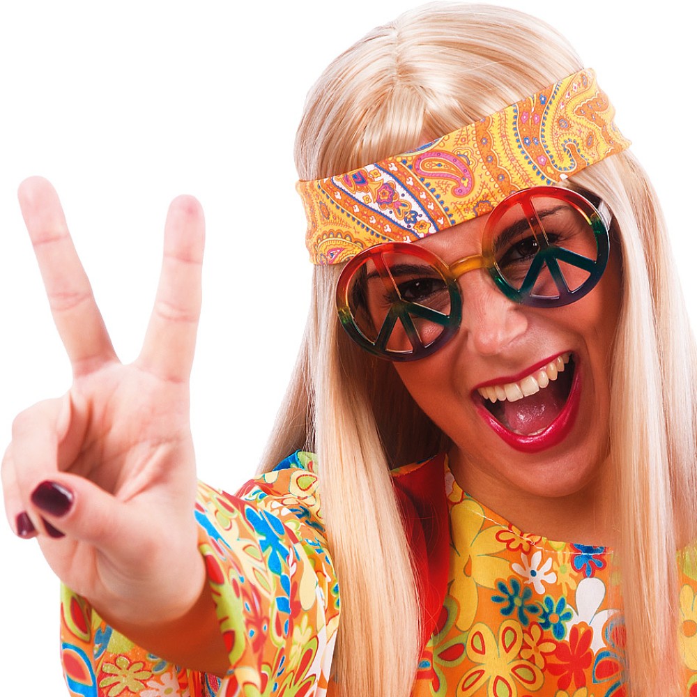 Γυαλιά Hippie με Σήμα Ειρήνης χρωματιστά Γυαλιά Hippie με Σήμα Ειρήνης χρωματιστά