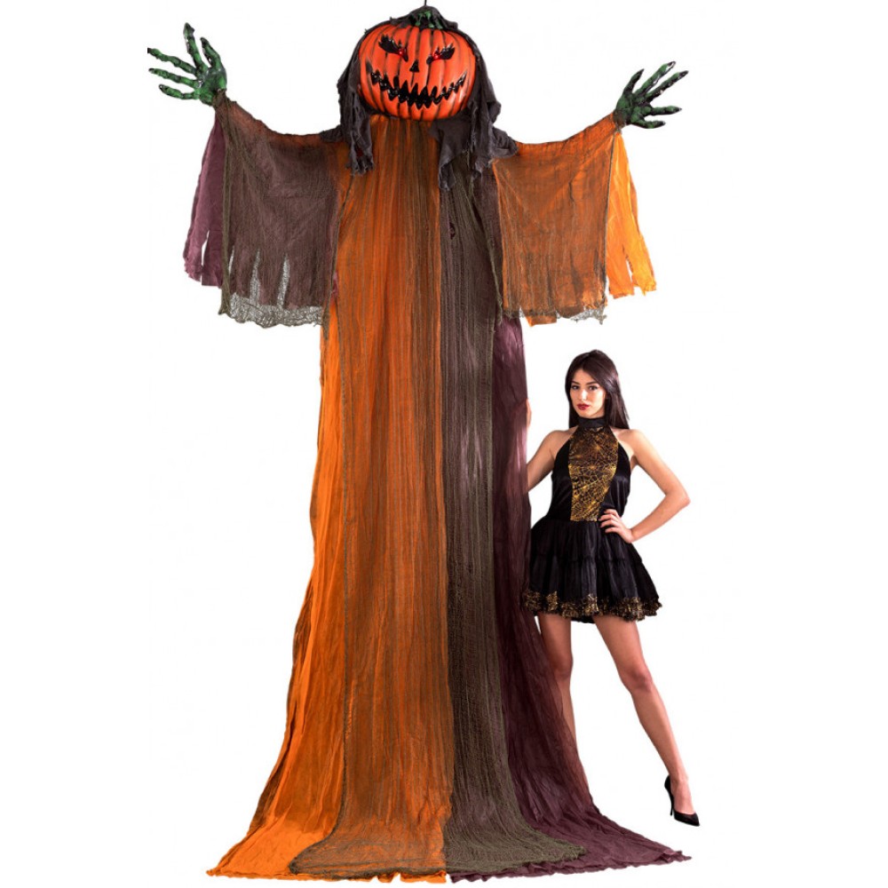 Διακοσμητικό Κρεμαστό Halloween Κολοκύθα Τρόμου Με Φως 360cm Διακοσμητικό Κρεμαστό Halloween Κολοκύθα Τρόμου Με Φως 360cm