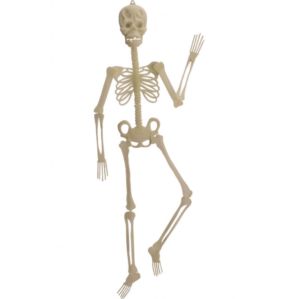 Κρεμαστός Πλακέ Διακοσμητικός Σκελετός Halloween Φωσφορίζων Κρεμαστός Πλακέ Διακοσμητικός Σκελετός Halloween Φωσφορίζων