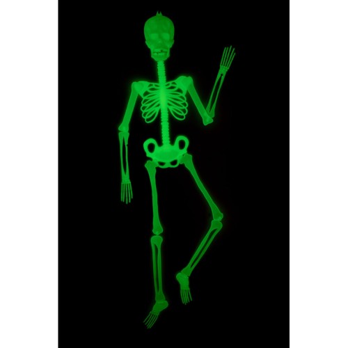 Κρεμαστός Πλακέ Διακοσμητικός Σκελετός Halloween Φωσφορίζων Κρεμαστός Πλακέ Διακοσμητικός Σκελετός Halloween Φωσφορίζων