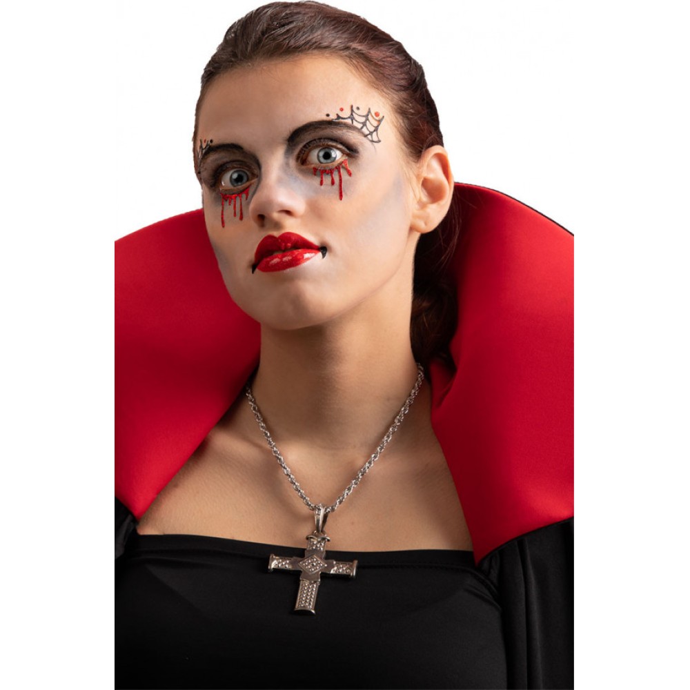 Αυτοκόλλητο Τατουάζ Προσώπου Vampire.