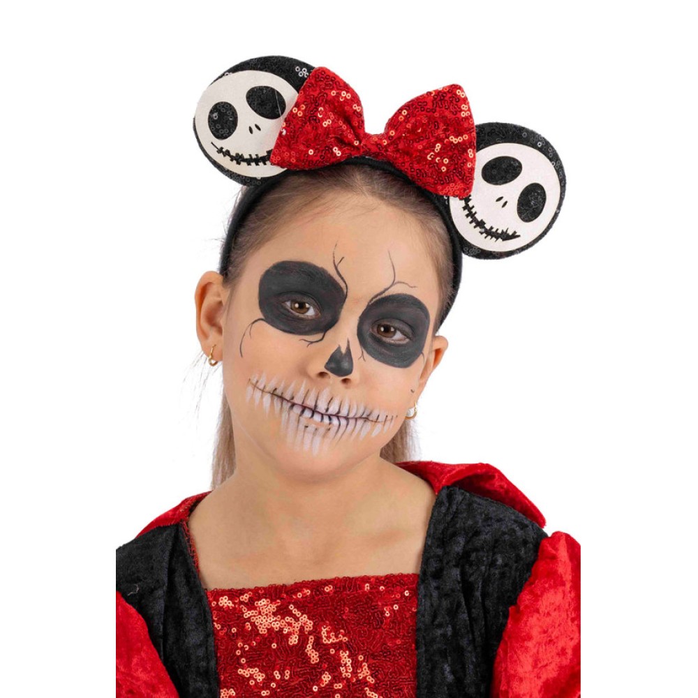 Αποκριάτικη Στέκα Ποντικούλα Με Φιόγκο Halloween Αποκριάτικη Στέκα Ποντικούλα Με Φιόγκο Halloween