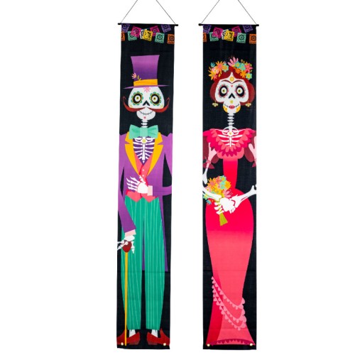 Διακοσμητικά Banner Day Of The Dead 180cm 2τμχ Διακοσμητικά Banner Day Of The Dead 180cm 2τμχ