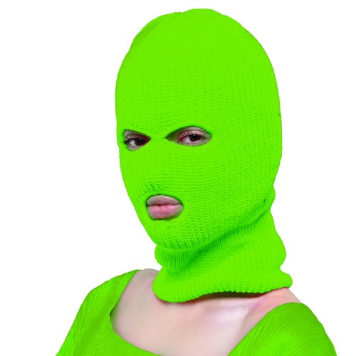 Μπαλακλάβα full face  Πράσινη Fluo