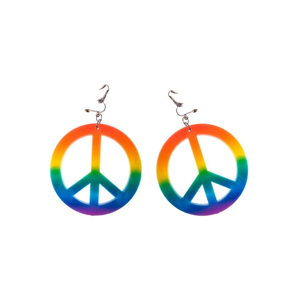 Σκουλαρίκια Hippie Με Σήμα Ειρήνης Σκουλαρίκια Hippie Με Σήμα Ειρήνης