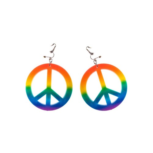 Σκουλαρίκια Hippie Με Σήμα Ειρήνης Σκουλαρίκια Hippie Με Σήμα Ειρήνης