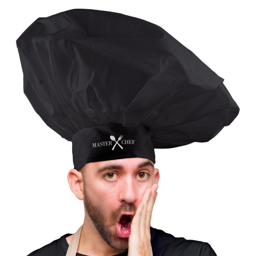 Καπέλο Μάγειρα Master Chef Μαύρο Καπέλο Μάγειρα Master Chef Μαύρο