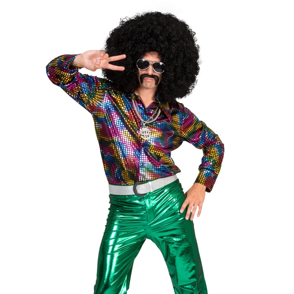 Πουκάμισο Disco Πολύχρωμο Glitter Πουκάμισο Disco Πολύχρωμο Glitter