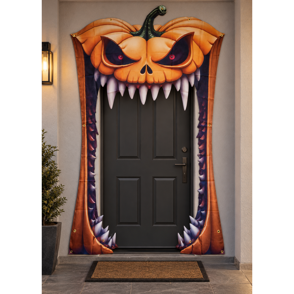 Διακοσμητικό Πόρτας Halloween Κολοκύθα 198cm Διακοσμητικό Πόρτας Halloween Κολοκύθα 198cm