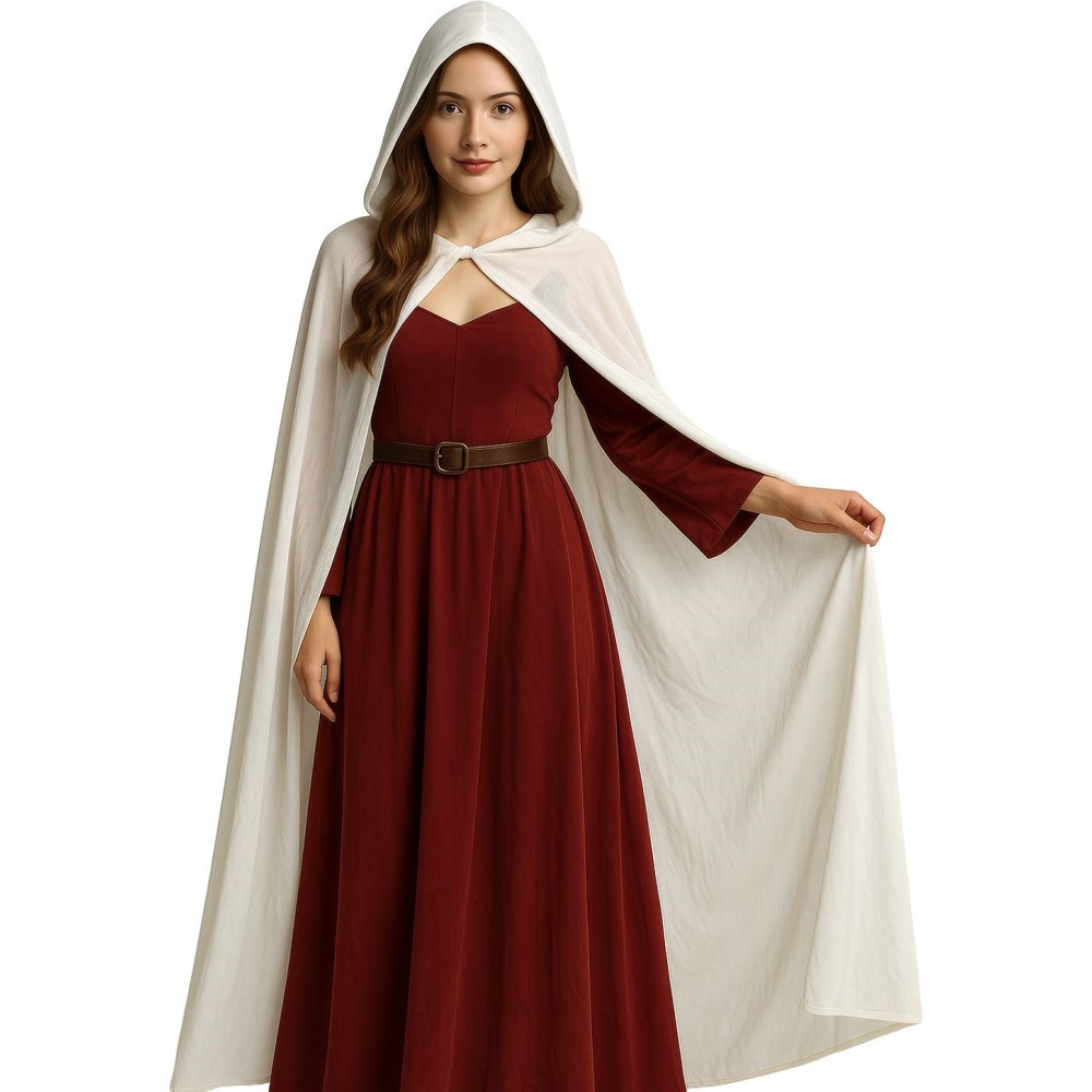 Στολή Κάπα Ενηλίκων Λευκή Unisex 130cm Στολή Κάπα Ενηλίκων Λευκή Unisex 130cm