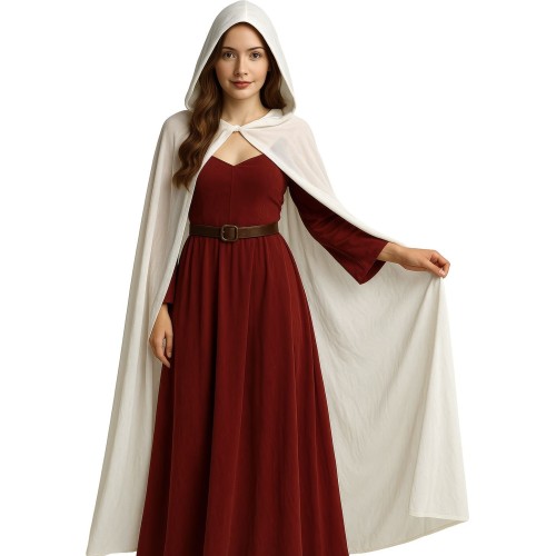 Στολή Κάπα Ενηλίκων Λευκή Unisex 130cm Στολή Κάπα Ενηλίκων Λευκή Unisex 130cm
