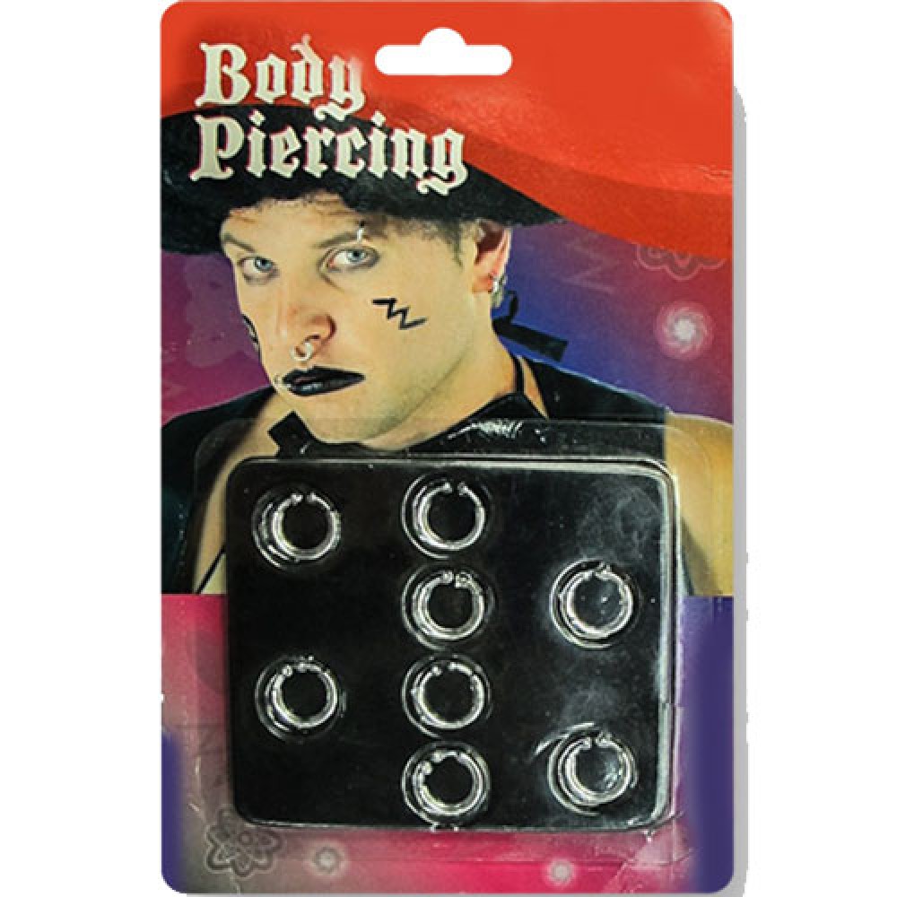 Σκουλαρίκια body piercing set των οχτώ Σκουλαρίκια body piercing set των οχτώ